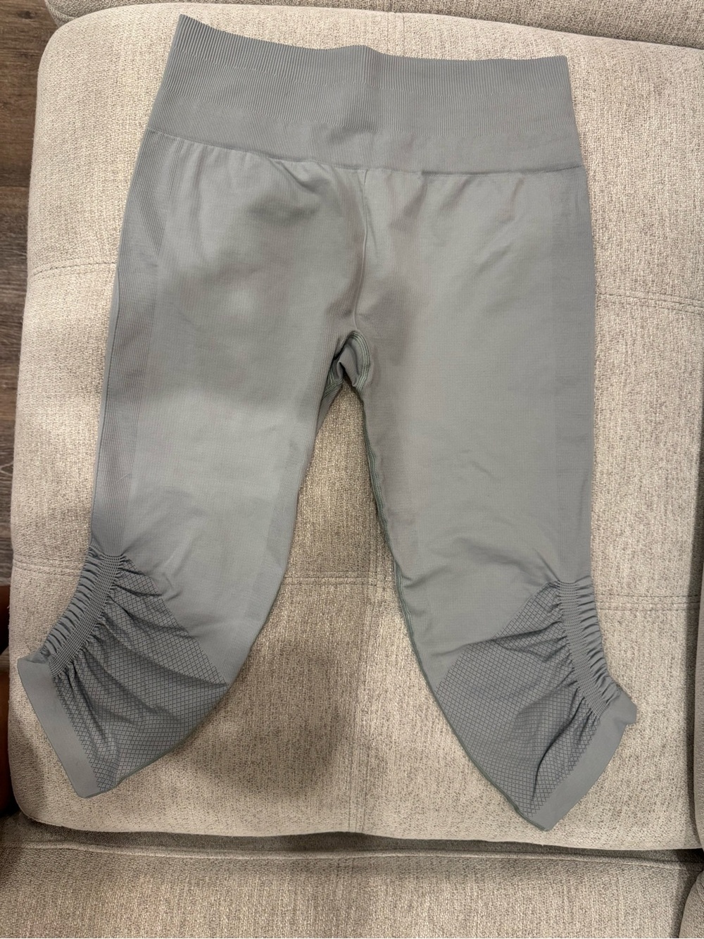 Lululemon Ruched Ankle Leggings Cropped Capri Black Size 12